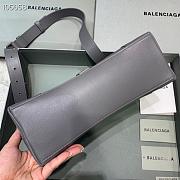 Kitlife Balenciaga Downtown Shoulder Bag Gray In Silver Hardware - 29X10X18cm - 4
