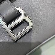 Kitlife Balenciaga Downtown Shoulder Bag Gray In Silver Hardware - 29X10X18cm - 2