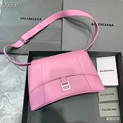 Kitlife Balenciaga Downtown Shoulder Bag Pink In Silver Hardware - 29X10X18cm - 1