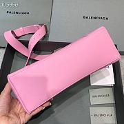 Kitlife Balenciaga Downtown Shoulder Bag Pink In Silver Hardware - 29X10X18cm - 4