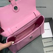 Kitlife Balenciaga Downtown Shoulder Bag Pink In Silver Hardware - 29X10X18cm - 3