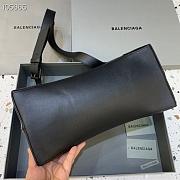 Kitlife Balenciaga Downtown Shoulder Black Bag Matte Hardware - 32x16x21cm - 5
