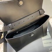 Kitlife Balenciaga Downtown Shoulder Black Bag Matte Hardware - 32x16x21cm - 3
