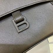 Kitlife Balenciaga Downtown Shoulder Black Bag Matte Hardware - 32x16x21cm - 2