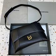 Kitlife Balenciaga Downtown Shoulder Black Bag Gold Hardware - 32x16x21cm - 1