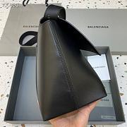 Kitlife Balenciaga Downtown Shoulder Black Bag Gold Hardware - 32x16x21cm - 5