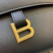 Kitlife Balenciaga Downtown Shoulder Black Bag Gold Hardware - 32x16x21cm - 2