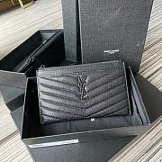 Kitlife YSL Saint Laurent Zipper Clutch - 23x13x1cm - 4