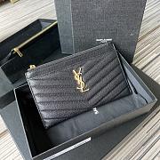 Kitlife YSL Saint Laurent Zipper Clutch - 23x13x1cm - 2