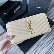 Kitlife YSL Saint Laurent Monogram zip-around wallet - 19x9cm - 6