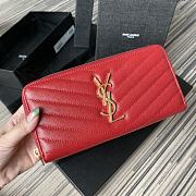 Kitlife YSL Saint Laurent Monogram zip-around wallet - 19x9cm - 5