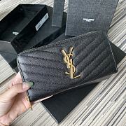 Kitlife YSL Saint Laurent Monogram zip-around wallet - 19x9cm - 2