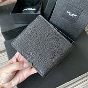 Kitlife YSL Saint Laurent MONOGRAM WALLET IN GRAIN EMBOSSED LEATHER -11x9.5×2.5cm - 6