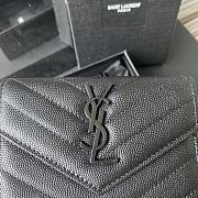 Kitlife YSL Saint Laurent Monogram Envelope Wallet Black Matte Hardware - A026K - 13.5x9.5x3cm - 5