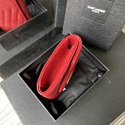 Kitlife YSL Saint Laurent Monogram Envelope Wallet Red - A026K - 13.5x9.5x3cm - 6