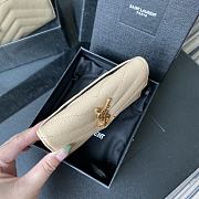 Kitlife YSL Saint Laurent Monogram Envelope Wallet Beige - A026K - 13.5x9.5x3cm - 4