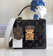 Louis Vuitton Spring Street Monogram Vernis Leather Handbag Black - M90468 - 17.0 x 16.0 x 8.5 cm - 1