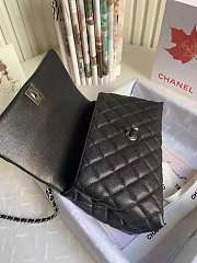 Kitlife Chanel Coco Handle Black In Silver Hardware - 24cm - 6