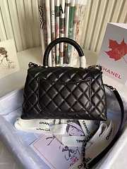 Kitlife Chanel Coco Handle Black In Silver Hardware - 24cm - 3