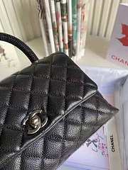 Kitlife Chanel Coco Handle Black In Silver Hardware - 24cm - 2