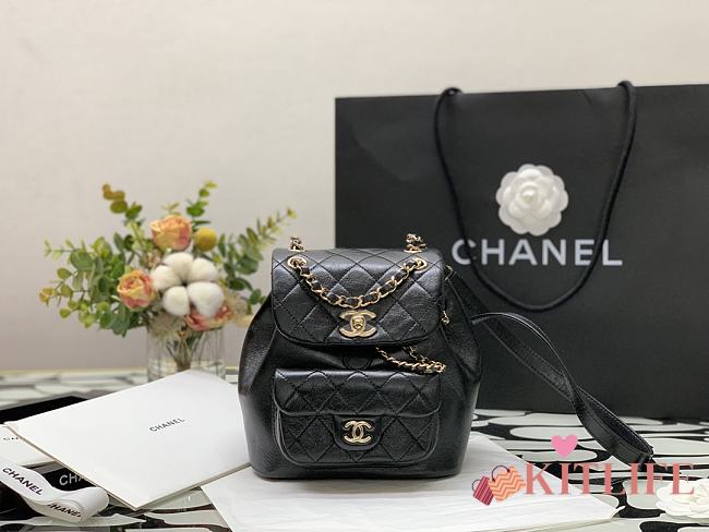 Kitlife Chanel Backpack Black - AS2908 - 18×18×12cm - 1
