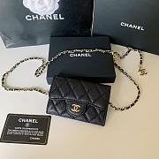 Kitlife Chanel Classic Caviar Chain Wallet - 11 ×2 ×7.5cm (4 coulours) - 4