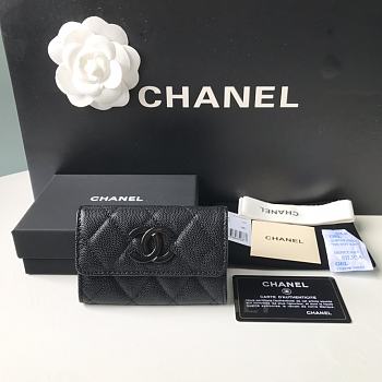 Kitlife Chanel Wallet Black - 11×8.5x3cm