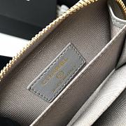 Kitlife Chanel Zipped Coin Purse In Grey - 7.5×2×11.cm - 2