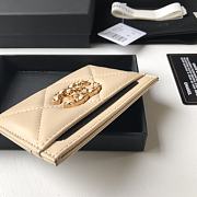 Kitlife chanel Card Holder Gold CC Buckle Beige - 11x7.5cm - 6