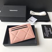 Kitlife chanel Card Holder Gold CC Buckle Pink - 11x7.5cm - 6