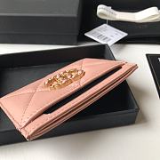 Kitlife chanel Card Holder Gold CC Buckle Pink - 11x7.5cm - 5