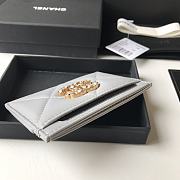 Kitlife chanel Card Holder Gold CC Buckle Grey - 11x7.5cm - 6