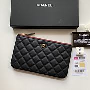 Kitlife Chanel Classic Pouch In Caviar Leather Black - 20x12.2x1cm - 1