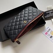 Kitlife Chanel Classic Pouch In Caviar Leather Black - 20x12.2x1cm - 3