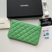 Kitlife Chanel Classic Pouch In Caviar Leather Green - 20x12.2x1cm - 3