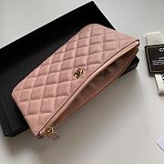 Kitlife Chanel Classic Pouch In Caviar Leather Pink - 20x12.2x1cm - 3