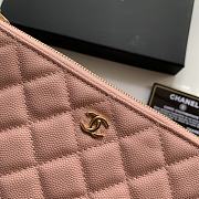 Kitlife Chanel Classic Pouch In Caviar Leather Pink - 20x12.2x1cm - 2