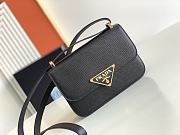 Kitlife Prada Saffiano leather shoulder bag black - 22x16x6cm - 1