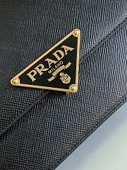 Kitlife Prada Saffiano leather shoulder bag black - 22x16x6cm - 6