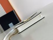 Kitlife Prada triangle logo-plaque crossbody bag white - 21.5x14x4cm - 5