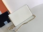 Kitlife Prada triangle logo-plaque crossbody bag white - 21.5x14x4cm - 4