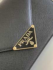 Kitlife Prada triangle logo-plaque crossbody bag black - 21.5x14x4cm - 4