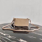 Kitlife Prada Leather Re-Edition 2000 shoulder bag in beige - 20x11.5x5 - 6