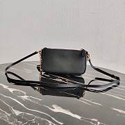 Kitlife Prada Leather Re-Edition 2000 shoulder bag in black - 20x11.5x5 - 3