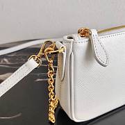 Kitlife Prada Leather Re-Edition 2000 shoulder bag in white - 20x11.5x5 - 3