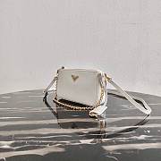 Kitlife Prada Leather Re-Edition 2000 shoulder bag in white - 20x11.5x5 - 4