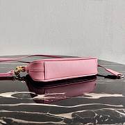 Kitlife Prada Leather Re-Edition 2000 shoulder bag in pink - 20x11.5x5 - 5