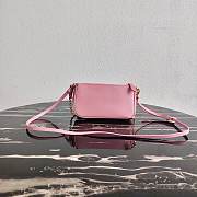 Kitlife Prada Leather Re-Edition 2000 shoulder bag in pink - 20x11.5x5 - 2