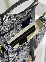 Kitlife Dior Saddle Blue Toile de Jouy Reverse Jacquard - 25cm - 6