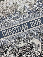 Kitlife Dior Book Tote Blue Gradient Toile de Jouy Embroidery - 42*18*35cm - 6